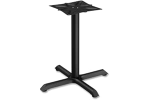 Alera alera Hospitality Series Single-Column Bases, 27.5" Diameter, 28.5"h, 300 lb Cap, Steel, Black