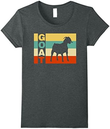 Womens Goat Shirt-Vintage Goat Medium Dark Heather