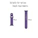 Apple Watch Band - WantsMall S/M Soft Silicone Sport Style Replacement iWatch Strap for 38mm Apple Watch Models (Purple)