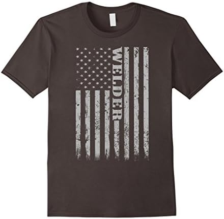 Mens Welding T-Shirt - Vintage Casual Proud Welder Summer Tshirt XL Asphalt