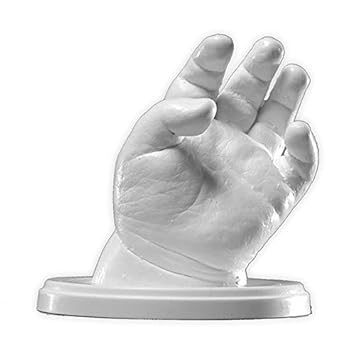 Lucky Hands® 3D Baby Abformset ohne Zubehör | 0-6 Monate | Handabdruck, Gipsabdruck, Fußabdruck | Geschenkidee Muttertag (4-6