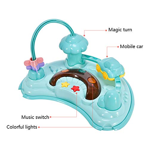 2 in 1 Walk & Rock Baby Walker Rocker and Entertainer,Baby Go Round Twist Walker,Baby Active Walker with Wheels for Boys and Girls ,Age 6-18 Months (Color : Green)