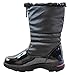 totes Girls Snow Boots with Zipper (Vanessa) All-Weather Insulated Snowflake Accent Winter Boots Built for Comfort, Durability - Keep Feet Warm & Dry