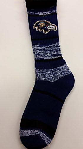 NFL Baltimore Ravens Men's Socks (504 RMC Stripe)