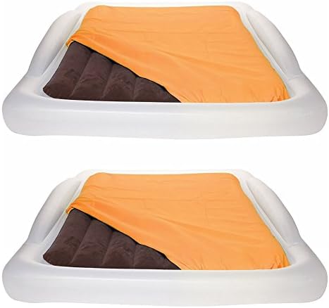 2-Pack Shrunks Tuckaire Inflatable Twin Air Mattresses With Security Rails