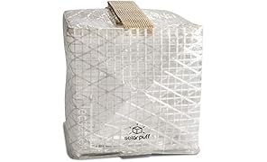 Solight Design Outdoor Solar-Powered Light, Inflatable LED Lantern - Waterproof, Compact, Portable - SolarPuff Warm White
