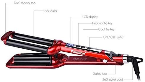 YONAIL 3 Barrel Curling Iron Beach Wave Hair Curler - Image 4