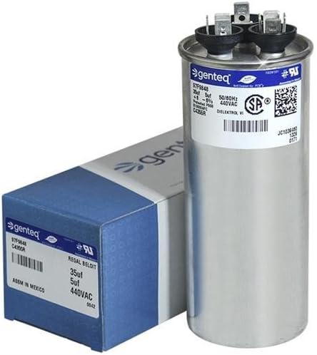 35 + 5 uF MFD x 440 VAC ClimaTek Dual Capacitor Round Replaces Packard PRCFD355