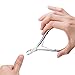 Cuticle Nipper, Saxhorn Cuticle Cutter and Remover with Cuticle Pusher for Dead Skin - Durable Manicure Tools and Cuticle Clippers- Stainless Steel