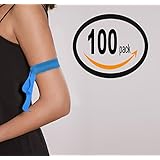 Disposable Tourniquets (Pack of 100) LATEX FREE,18" long, professional grade