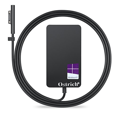 Ostrich New Surface Pro 5/4/3 Charger 36W 12V 2.58A Power Supply Adapter for Microsoft Windows New Surface Pro 5 Pro 4 Pro 3 i5 i7 2017 Model 1625 with 4Ft Power Cord