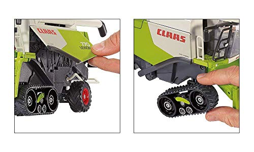 siku 4258, Claas Lexion Mähdrescher, 1:32, Metall/Kunststoff, Grün, Abnehmbares Mähwerk mit passendem Anhänger, Viele… – Bild 6