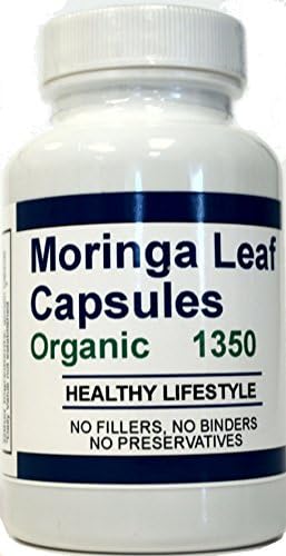 Organic Moringa Leaf Capsules 1350mg