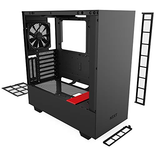 NZXT-H510i-Compact-ATX-Mid-Tower-PC-Gaming-Case-Front-IO-USB-Type-C-Port-Vertical-GPU-Mount-Tempered-Glass-Side-Panel-Integrated-RGB-Lighting-Water-Cooling-Ready-BlackRed