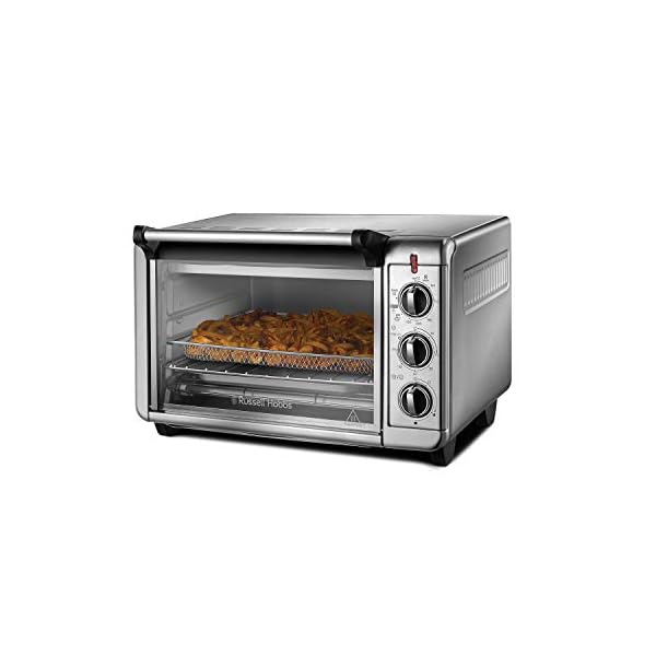 Russell Hobbs 26095 Express Air Fryer Mini Oven - Countertop Electric Convection Oven, Grill and Airfryer with Bake Pan…
