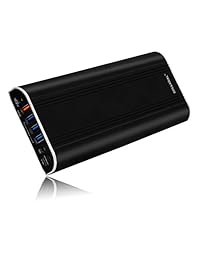 GissaRAL   Cargador de batería externa portátil para Surface Pro 4 Book Pro 3 Pro 2 RT, 4 puertos USB de carga rápida para tabletas o smartphones