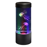 Lightahead LED Mini Desktop Jellyfish Lamp with Color Changing Light Effects Jelly Fish Tank Aquarium Mood Lamp