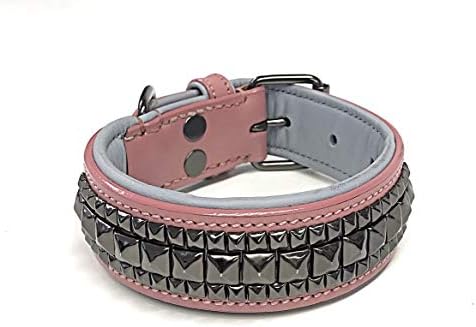 Luxury Leather Padded Dog Collar - Premium Pet - (Small, Medium, Large, XL) - by LUX