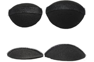 MOLLENSIUER 4Pcs Women's Bump It up Volume Hair Base Styling Insert Tool Do Beehive Hair Styler Accessories (2 Small, 2 Large)