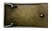 FL103-50MM Men's Vintage Steampunk Brass USA Flag Plaque Buckle fits 1.5