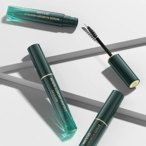 BREYLEE Eyelash Growth Solution Silver - Fuller & Longer Looking Eyelashes, Lash Enhancing Serum for Natural Lashes or Lash Extensions & Brows, Vegan & Cruelty-Free (3ML/ 0.1 Fl. Oz)