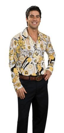 Retro YELLOW Groovy Costume Shirt