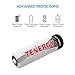 Tenergy Rechargeable 18650 Battery and Charger 2600mAh 3.7V Li-ion Batteries with 18500 14500 Fast Battery Charger for 18650 Flashlight Batteries with PCB Protected (2 Button Top Cells Included)