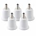 KINSGO E12 to E27/E26 Light Socket Converter E12 Candelabra Socket to E27/E26 Medium Socket,light Socket Adapter Converter,Light Bulb Socket,200℃ Heat Resistant,No Fire Hazzard 5 Pack
