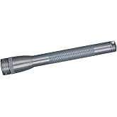MagLite Mini Incandescent Flashlight &ndash; Compact, Water-Resistant, Twist On/Off, 2-Cell AAA Battery-Powered &ndash; Grey