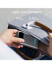 Cargador Portátil BESTON 8000mAh Batería Externa, Ultra Compacto Power Bank con 2.4A Dual USB Salida para Teléfonos Inteligentes, Tabletas (Negro)
