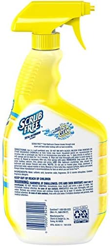 Amazon Com Scrub Free Total Bathroom Cleaner 32 Oz Oxiclean Lemon Scent Soap Scum 35240 New Everything Else