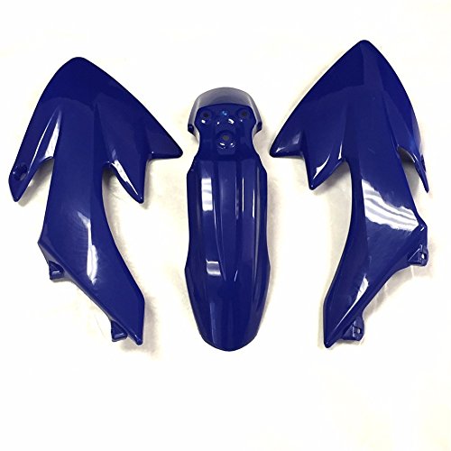 XKMT-Motorctcly Blue Plastic Fender Kit Body Work Fairing Kit Compatible With Honda CRF XR XR50 CRF50 Clone 125CC Pit Dirt Bike [B01BG1QIFM] - Thumbnail 4