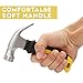 NWPTR 8-oz Stubby Claw Hammer with Magnetic Nail Starter 8 OZ Magnetic Small Claw Hammer Mini Stubby Hammers and Nails Tool Comfortable Soft Handle Magnetic and Anti-slip Head 8 Ounce Claw Hammer