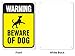 Warning Beware of Dog Sign, Dog Warning Sign, 10x14 Inches, Rust Free .040 Aluminum, Fade Resistant, Made in USA