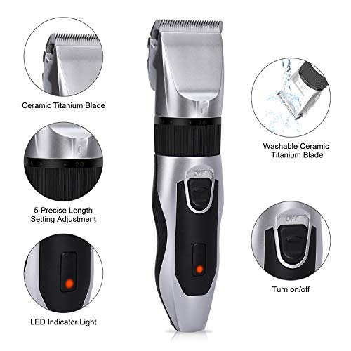 labato Hair Clippers for Men Cordless Home Hair Cutting Kit Rechargeable Detail Trimmer for Beard Mustache Body Self Haircut