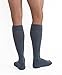 JOBST Activewear 20-30 mmHg Knee High Compression Socks, Large, Denim Blue