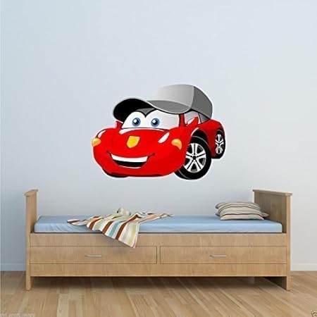 Wall Smart Designs Full Couleur Dessin Animé Voiture De