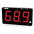 TestHelper SW-525A Sound Level Meter Tester 30-130db Large Screen Red LCD Display Wall Hanging Type Decibel Noise Measuring with Alarm (Sound Level Meter)