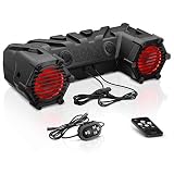 Boss Audio Systems ATV30BRGB ATV UTV Sound System - 6.5 Inch Weatherproof ATV Speakers, Tweeters, Built-in Amplifier, Bluetooth Capable, Multi-Color Illumination, Ideal for 12 Volt Vehicles
