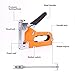 Glarks Heavy Duty 3-in-1 Staple Gun with Staple Remover Kit, Hand Operated Carbon Steel Brad Nail Gun, Tacker Tool for Fixing Material Decoration Carpentry Furniture, Doors and Windows, Billboards
