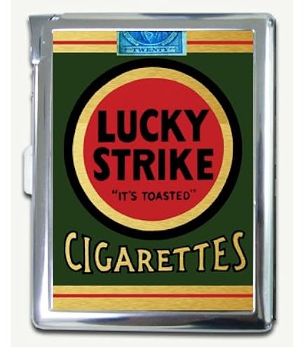 flat fifties cigarette case Amazon.com: Vintage Look Lucky Strike Flat Fifties Cigarette Case with  Lighter : Health & Household