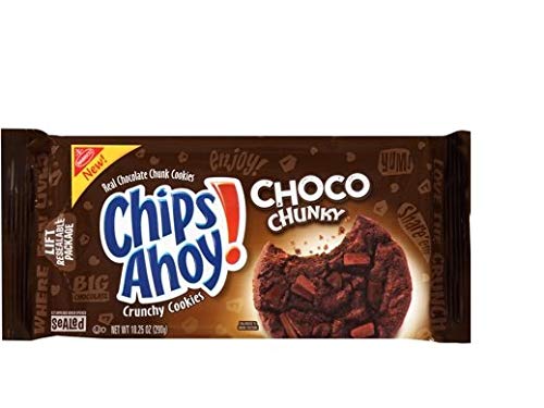 Nabisco, Chips Ahoy! Crunchy Cookies, 10.25oz Bag (Pack of 4) (Choose Flavors Below) (Choco Chunky Crunchy Cookies)