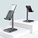 Cell Phone Holder for Desk, Adjustable Cellphone Stand Holder with Anti-Slip Weighted Base, Smart Phone Desk Stand Dock, Cradle, Compatible with iPhone Xs Xr 8 X 7 6 6s Plus, All Android Phones