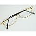 SODIAL(R) Gold Tone Metal Frame Presbyopic Reading Glasses +6.00
