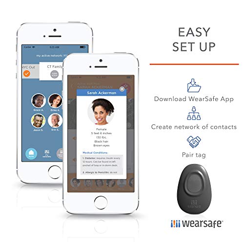 Wearsafe Personal Emergency Response Tag Lifetime Edition Immediate