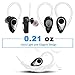 Bluetooth Earpiece, Kendir V4.2 Hands-Free Mini Ear-Hook Wireless Bluetooth Headset with Mic Noise Cancelling 6 Hours Playtime Carrying Case Sports Headset for iOS Android Cell Phones