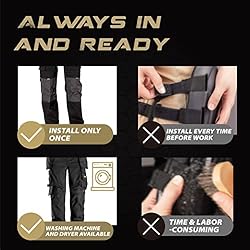Hmyl Easy Knee Pads for Pants,Uniforms, and