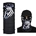 WOVTE 2 Pack Skull Headwear Seamless Motorcycle Bandanas Black…