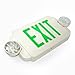 eTopLighting LED Green Exit Sign Emergency Light Combo with Battery Back-Up UL924 ETL Listed, AGG1073