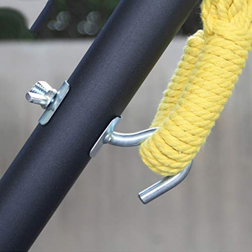 CAIM-Klettergeräte & Schaukeln Klapprahmen tragbare Hängematte Parachute Swing mit Halterung Eisenrahmen Camping… – Bild 4